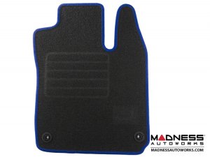 smart fortwo Floor Mats - 453 model - Carpet w/ Blue Binding 